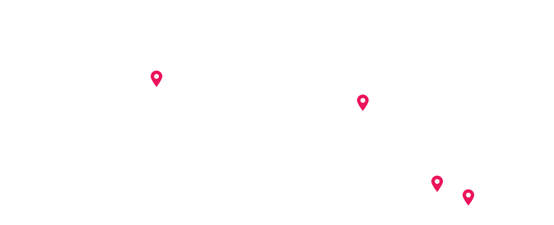 codeclouds global office locations pointer on world map