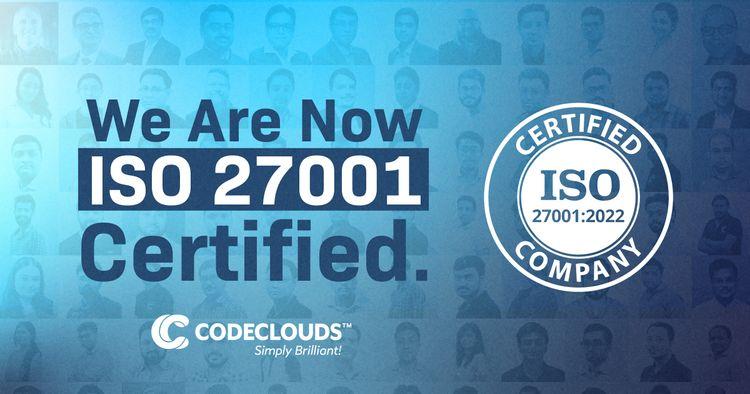 CodeClouds achieves ISO/IEC 27001:2022 certification